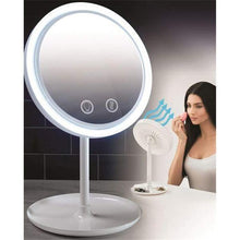 Charger l&#39;image dans la galerie, Miroir De Maquillage LED Avec Ventilateur